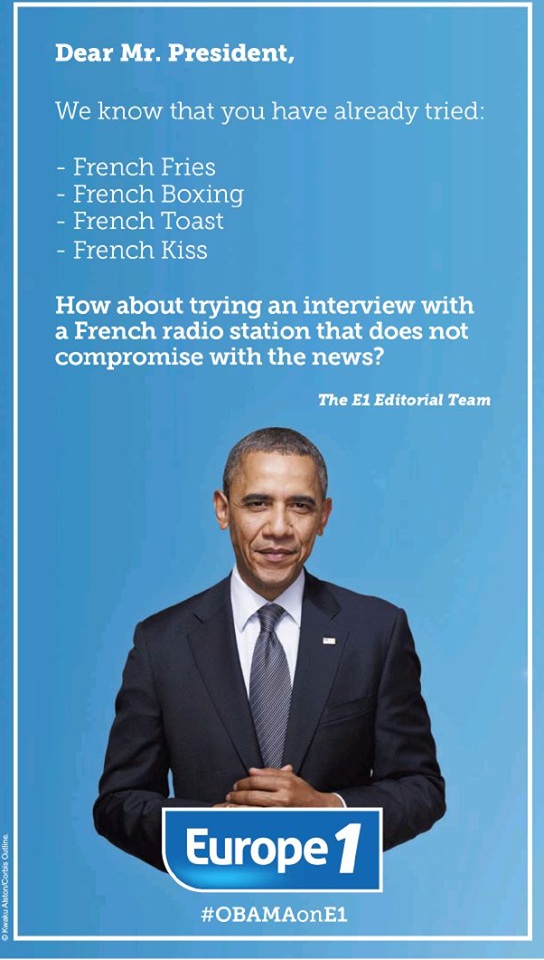 Europe 1 - Obama - Washington Post - Janvier 2014