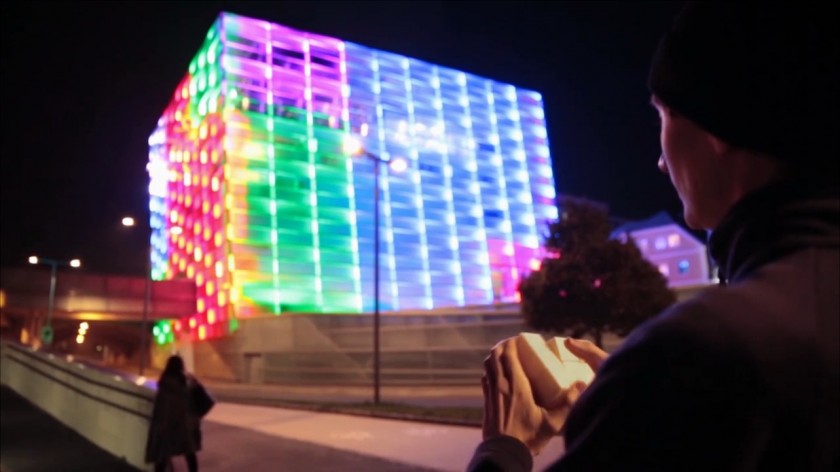 Immeuble Rubik-s Cube interactif