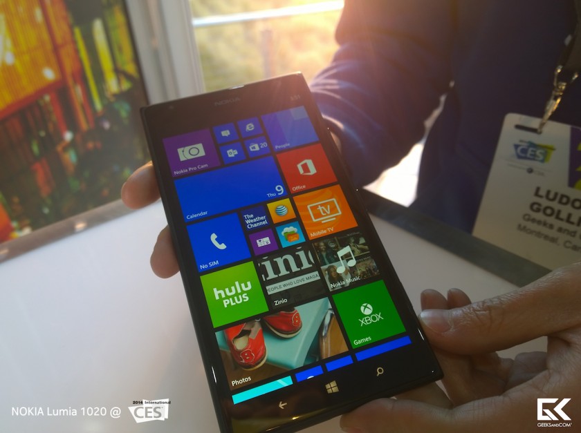 Nokia Lumia 1520 - Prise en main 1 - CES 2014 - Geeks and Com