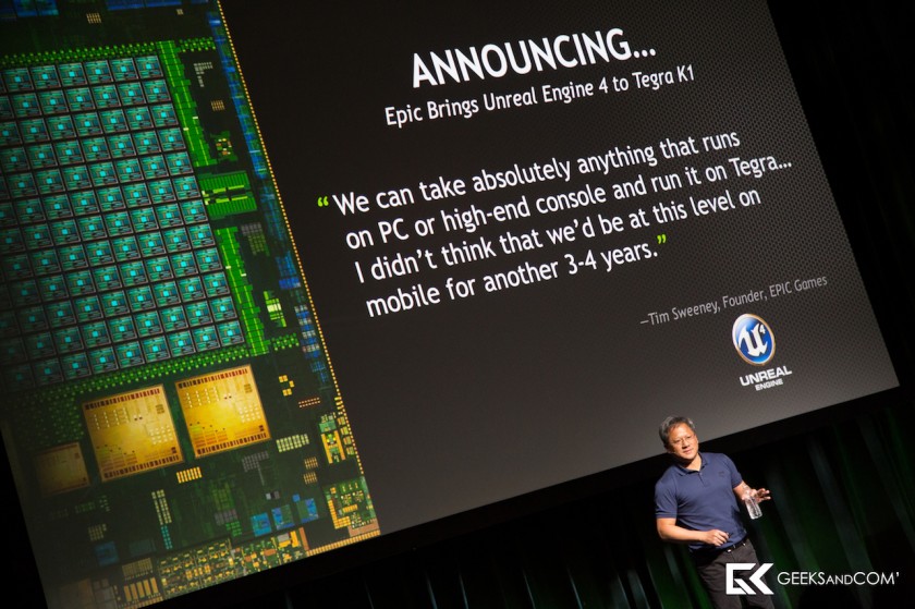 Nvidia Tegra K1 Unreal Engine 4 CES 2014 Geeks and Com'