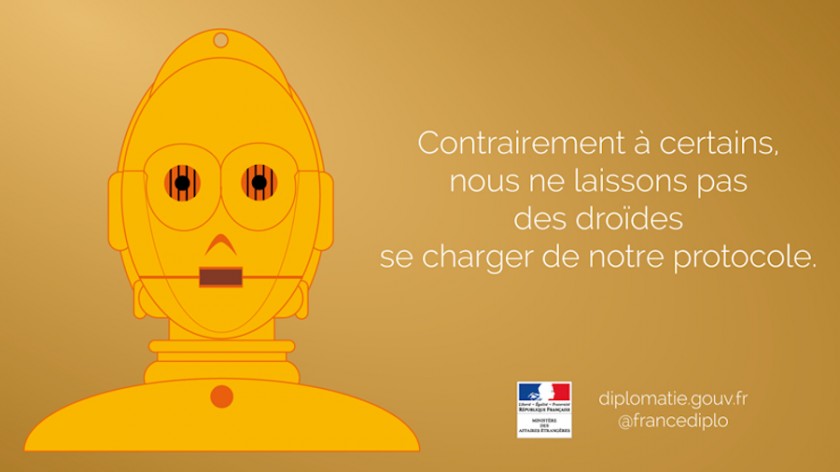 Ministere des Affaires Etrangeres France - Star Wars - C-3PO - Fevrier 2014