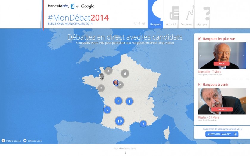 Google France 3 France TV Info MonDebat2014 Elections municipales