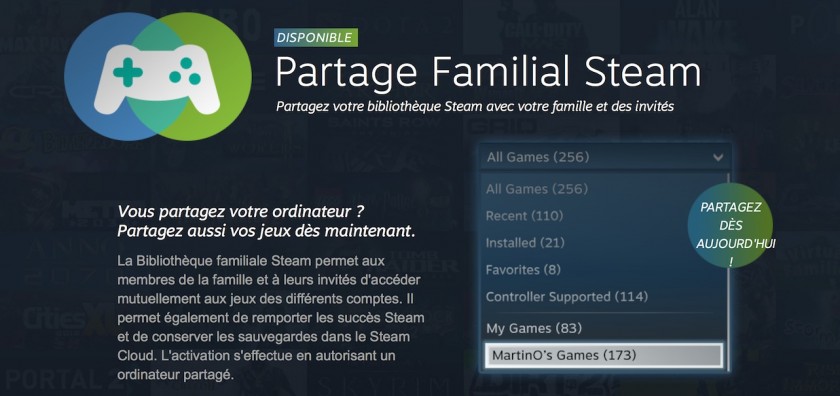 Partage Familial Steam