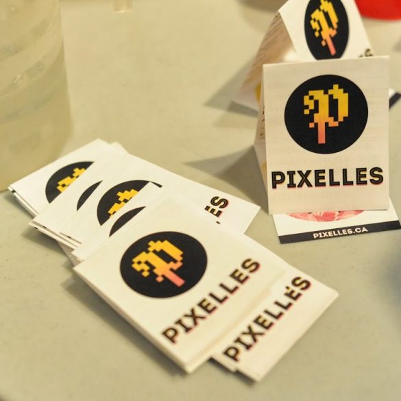 Autocollants du logo de Pixelles Montréal