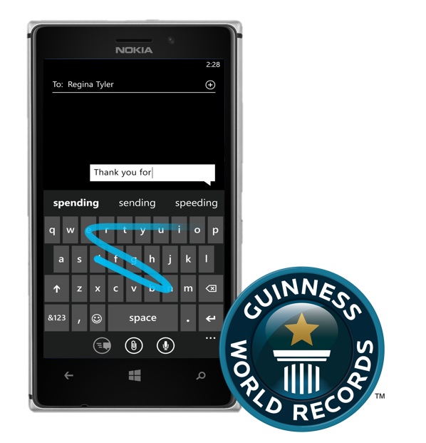 Clavier Word Flow - Windows Phone 8-1