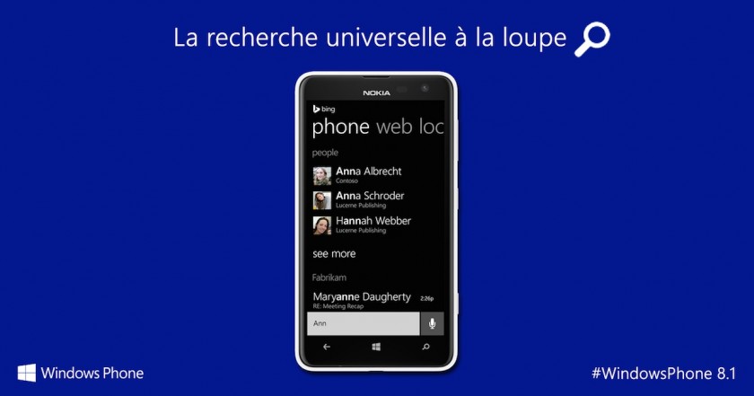 Recherche Universelle - Windows Phone 8-1