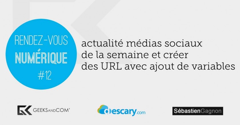 Rendez-Vous Numerique 12 - Podcast Medias Sociaux - 24 avril 2014