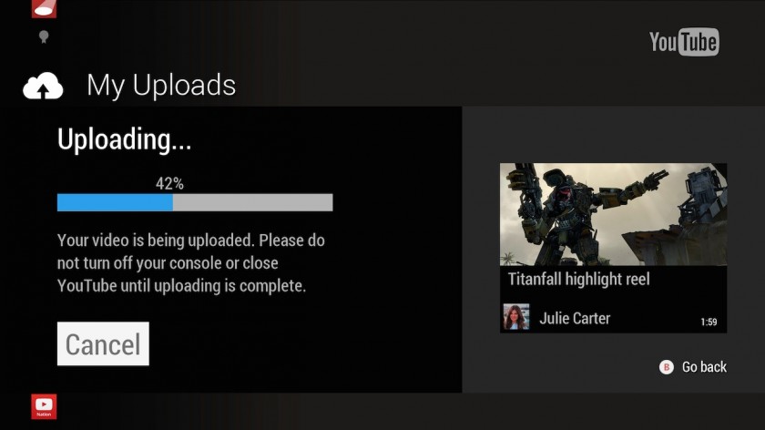 Upload YouTube - Xbox One - Microsoft