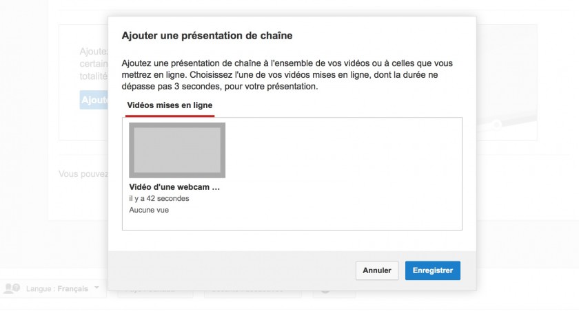 Ajouter une presentation de chaine 3 secondes - YouTube
