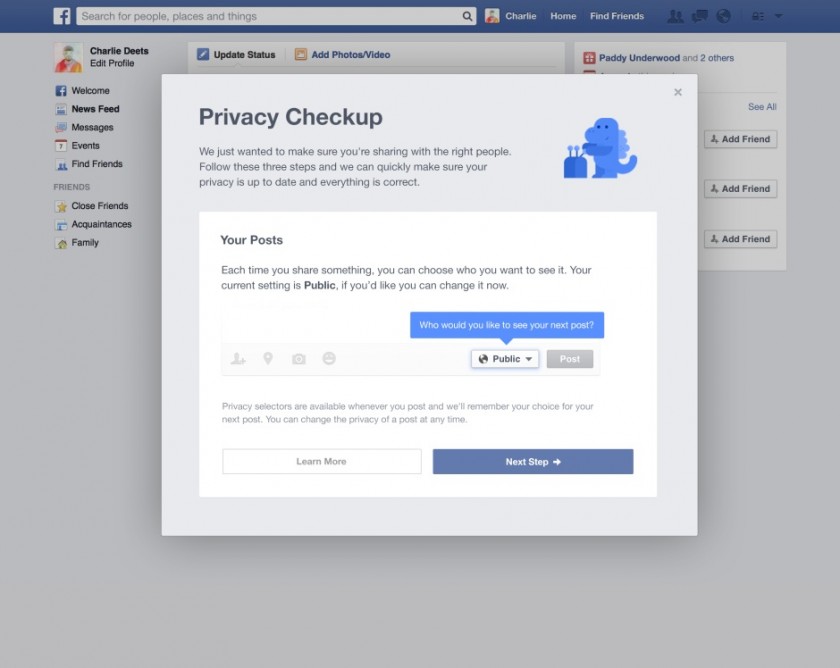 Facebook - Privacy Checkup