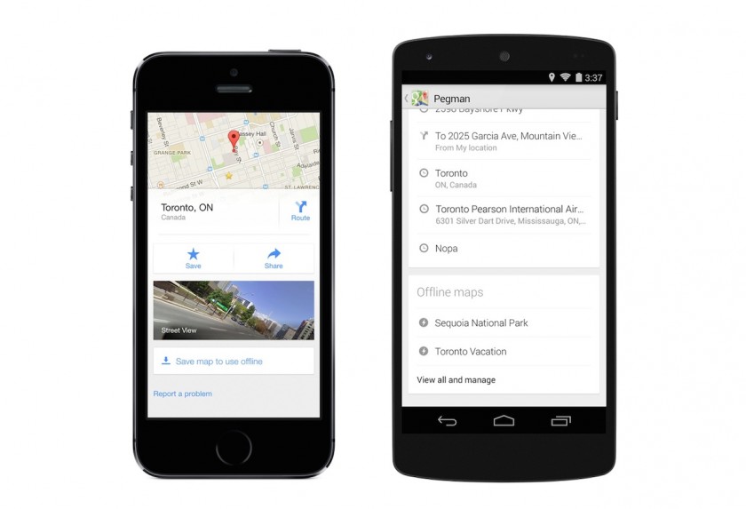 Google Maps - Cartes hors connexion