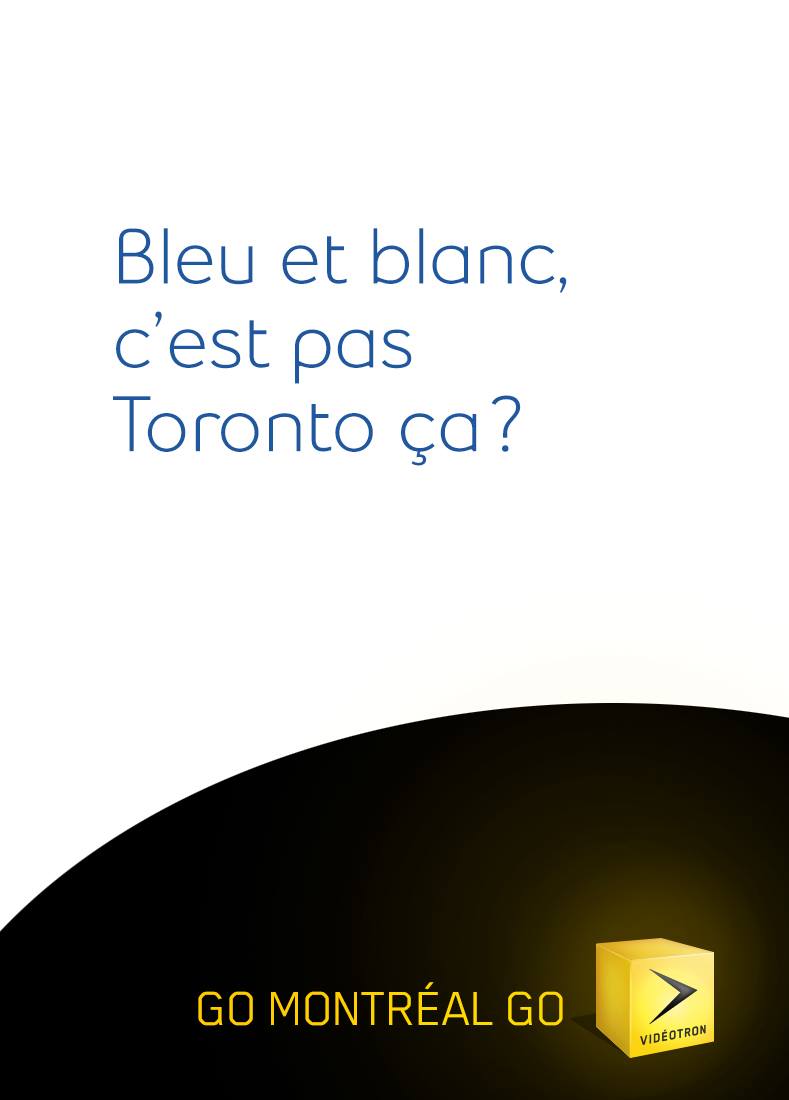 Pub Videotron - Bleu et Blanc - Canadiens de Montréal - Coupe Stanley 2014