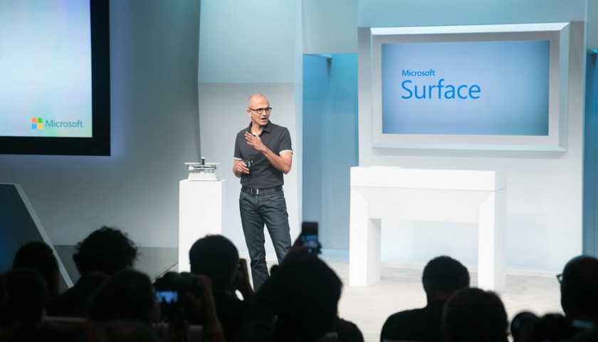 Satya Nadella at Microsoft Surface Pro 3 press event