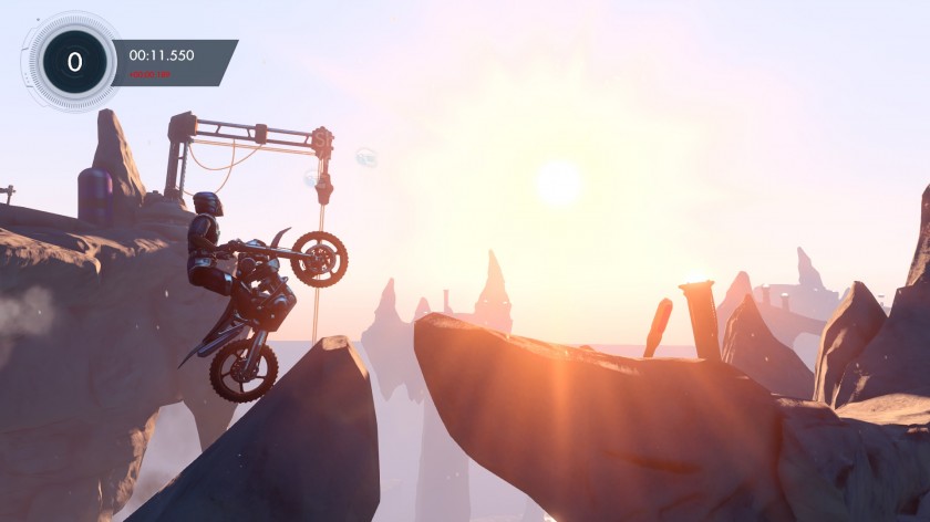 Trials, c'est avant tout un gameplay maîtrisé à la perfection, entre plateforme et course
