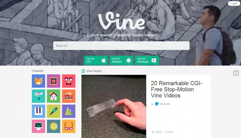 Vine Website - Twitter