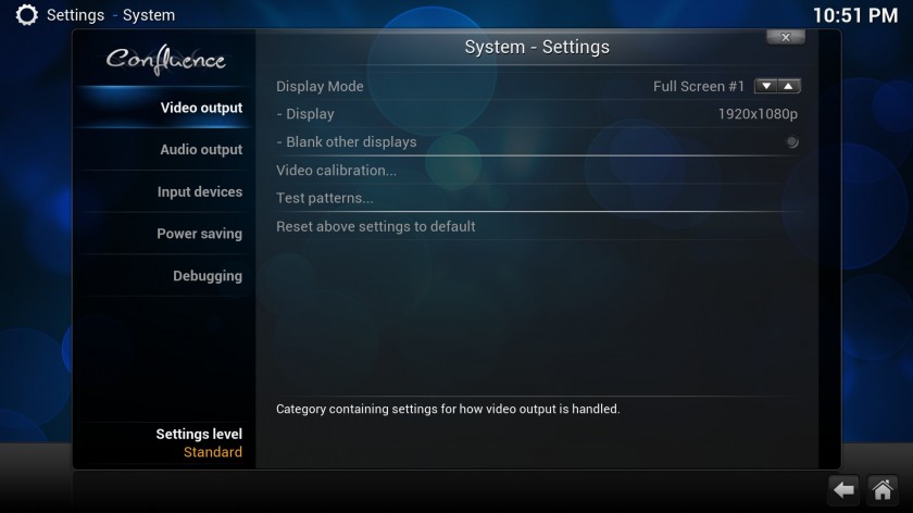 XBMC 13 Gotham - Settings