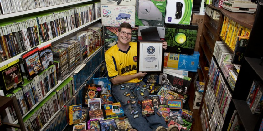 Michael Thomasson - Plus grande collection de jeux video au monde