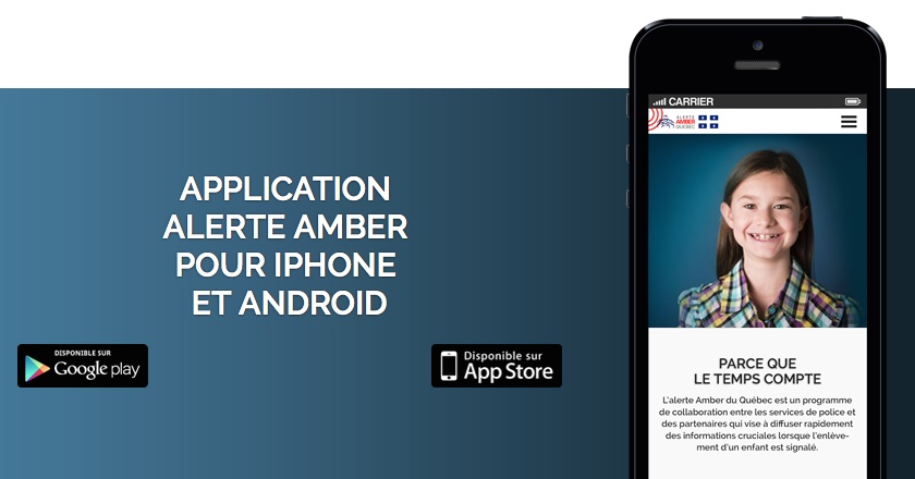Amber Quebec - Application iPhone Android