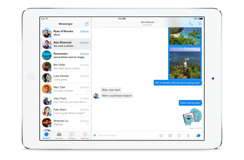 Facebook Messenger - iPad