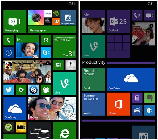 Live Folders - Windows Phone 8-1 GDR1 - Microsoft