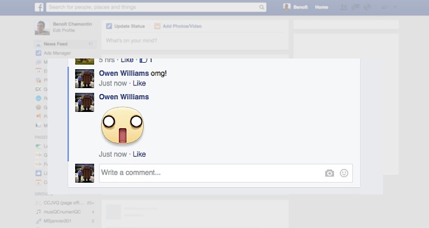 Autocollants Commentaires Facebook