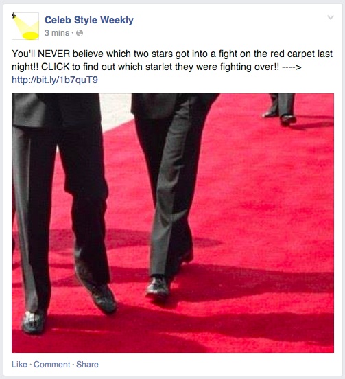 ClickBait - Appats a clics - Post Facebook