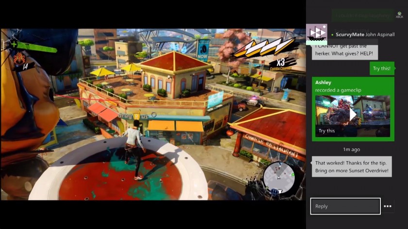 Messages Snap - Xbox One - Microsoft Gamescom 2014