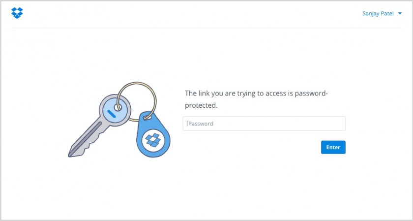 Password protected links - Dropbox Pro