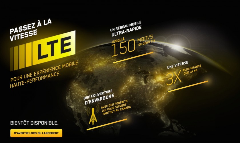 Videotron - Annonce site Web LTE 1