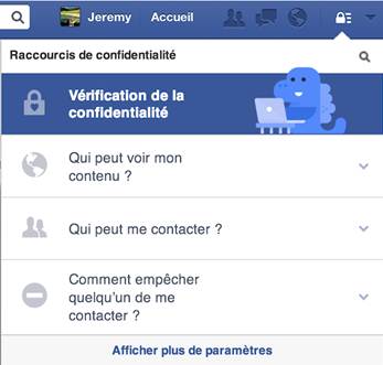 Facebook - outil Verification confidentialite 5