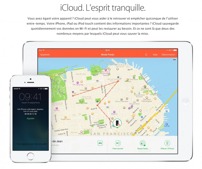 iCloud Apple - Localiser mon appareil