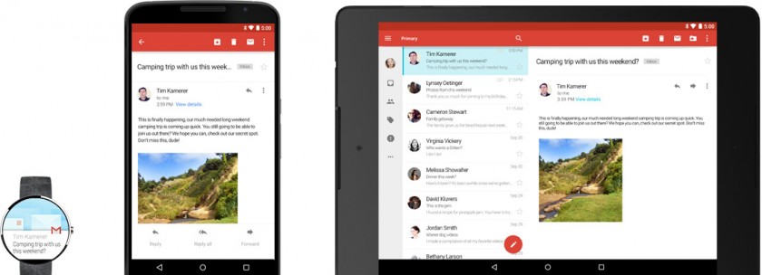 Google Android 5 Lollipop - Montre connectee Tablette Telephone