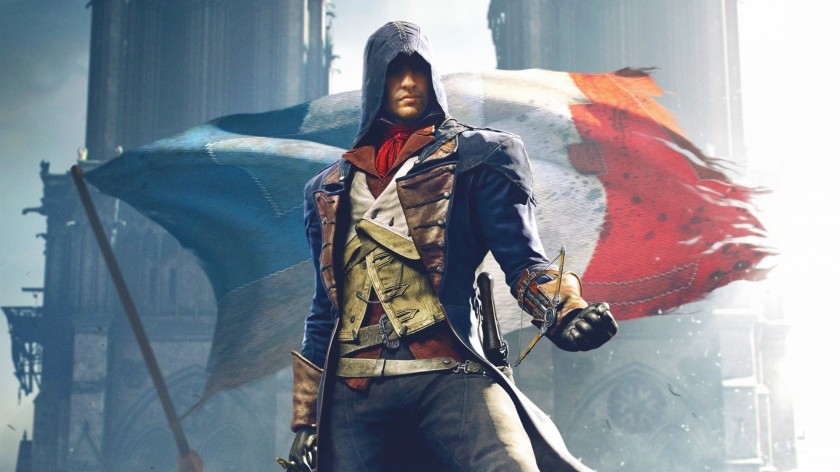 Assassins Creed Unity Arno Dorian Drapeau francais