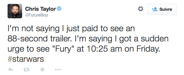 Star Wars - The Force Awakens - Tweet bande-annonce 3