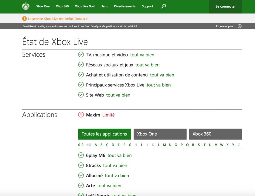 Xbox Live - Panne de Noel 2014 - Retour du service