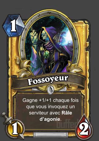 La carte le Fossoyeur dans HearthStone avant le nerf de Blizzard