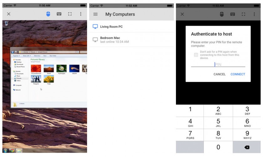 Chrome Remote Desktop iOS