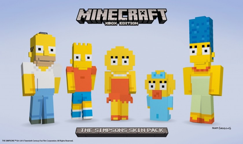 The Simpsons Skin Pack Edition Minecraft Xbox
