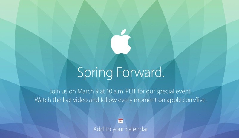 Apple - Conference Spring Forward - 9 mars 2015