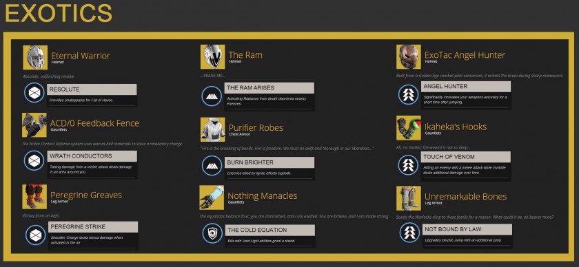 Destiny - La Maison des Loups - Exotics