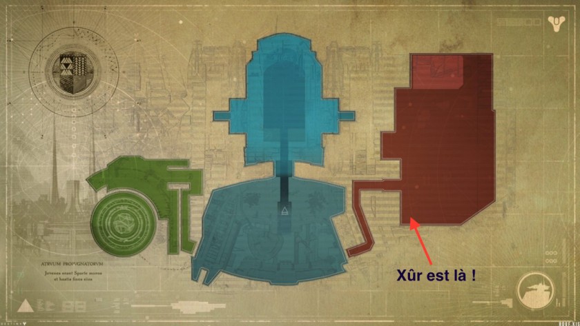 Destiny Xur localisation