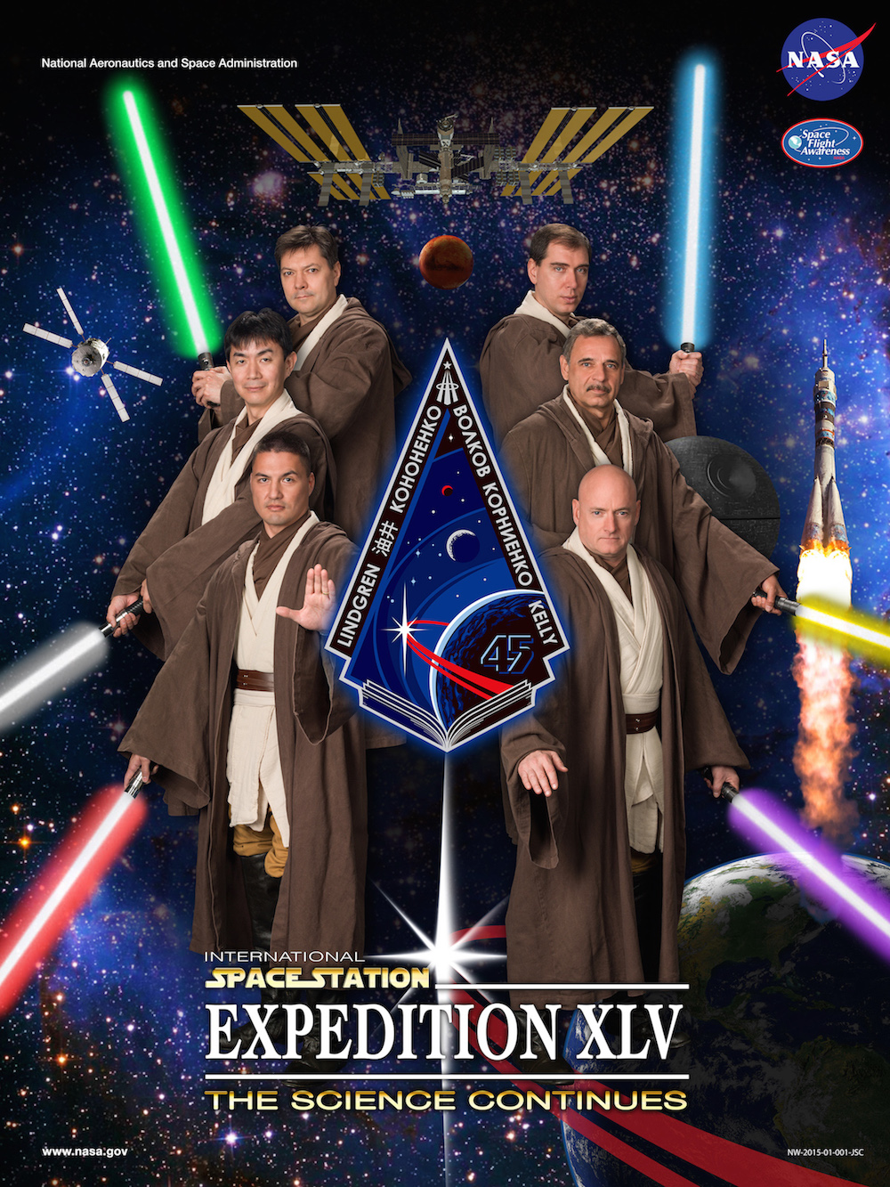 International Space Station Expedition 45 - Star Wars Crew