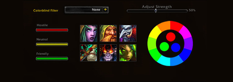 World of Warcraft - Daltonisme