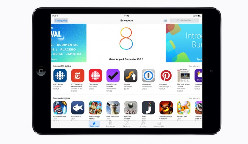 iPad - App Store iOS8 - Apple