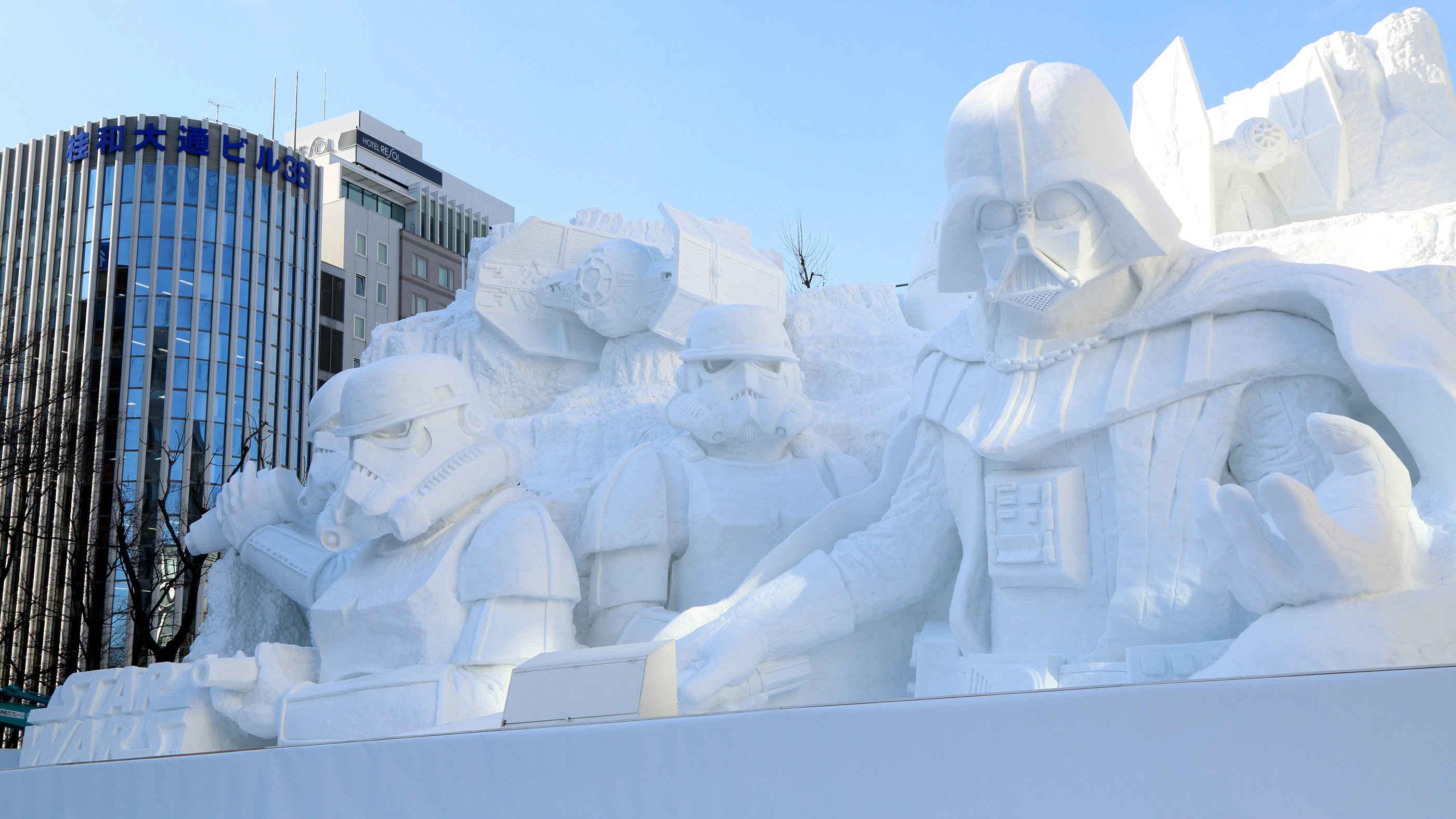 Une sculpture Star Wars en neige impressionnante au Festival de Sapporo