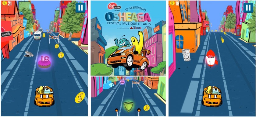 En route vers Osheaga - Jeu Mobile - Programmation Festival 2015