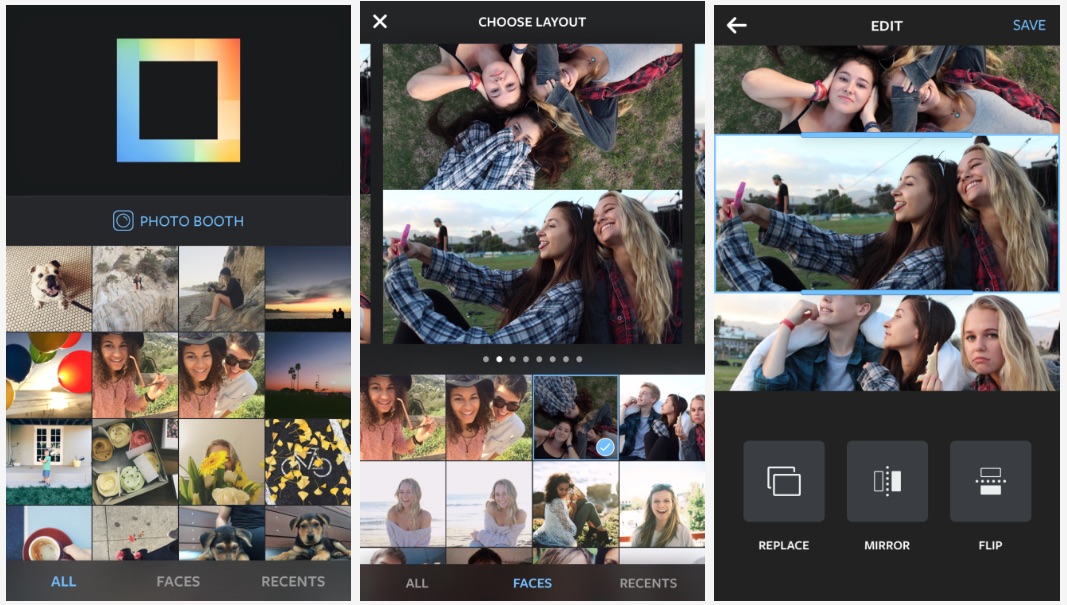 Instagram lance son application Layout pour combiner plusieurs photos