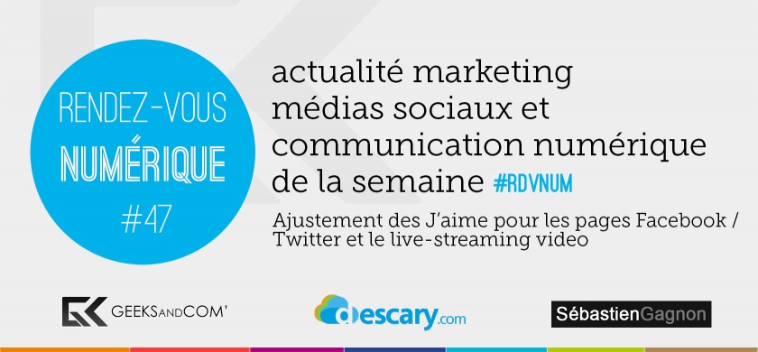 Rendez-Vous Numerique 47 - Podcast Medias Sociaux - 12 mars 2015