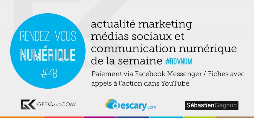 Rendez-Vous Numerique 48 - Podcast Medias Sociaux - 20 mars 2015