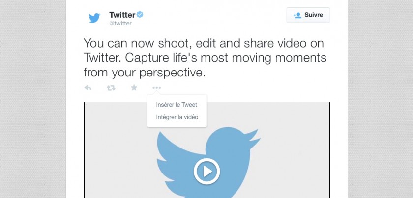Twitter - embed Video
